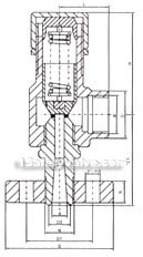 single flange safety valve constructral diagram